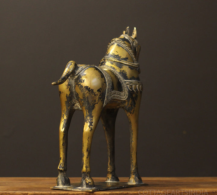 Brass Vintage Finished Horse