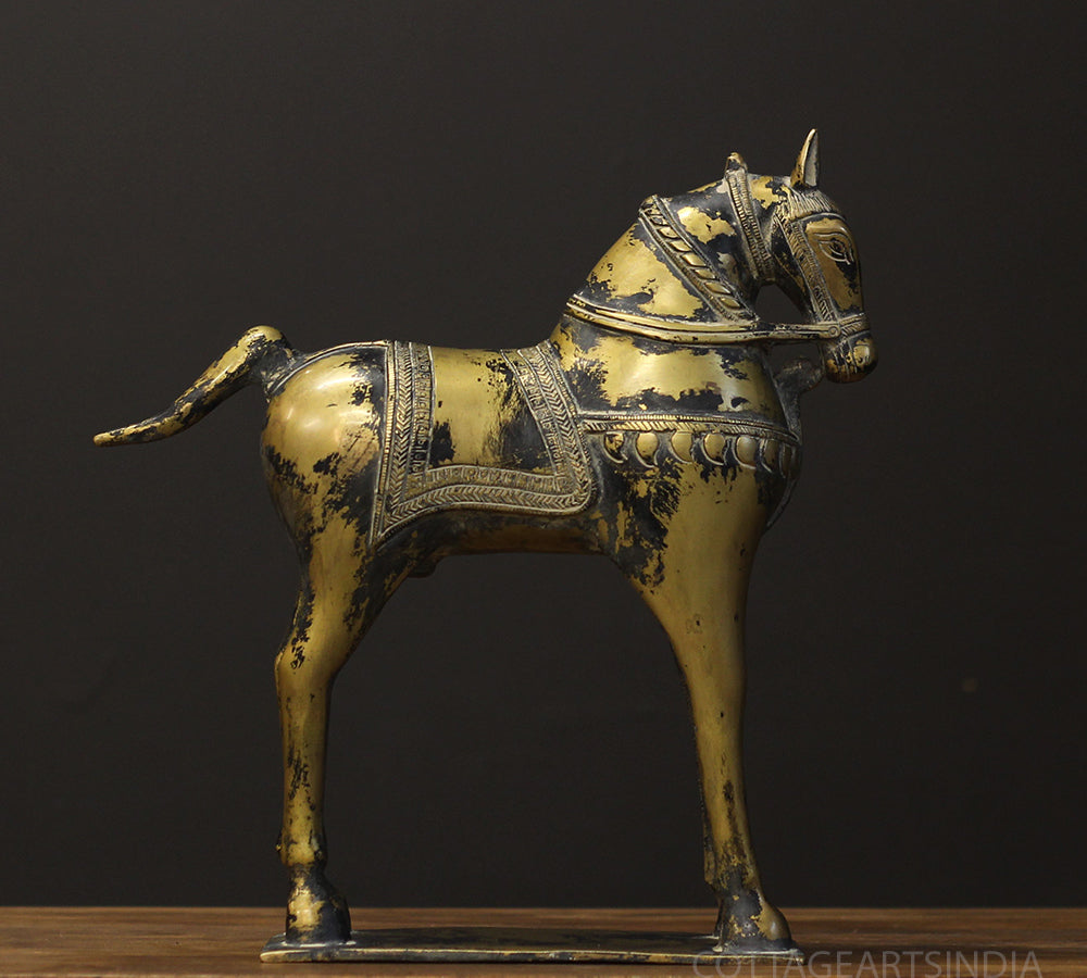 Brass Vintage Finished Horse