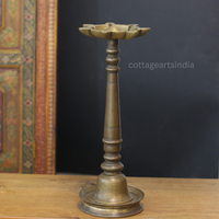 Vintage Brass Vilakku Oil Lamp
