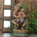 Handcrafted Ganesha Playing Tabla | Traditional Indian Decor