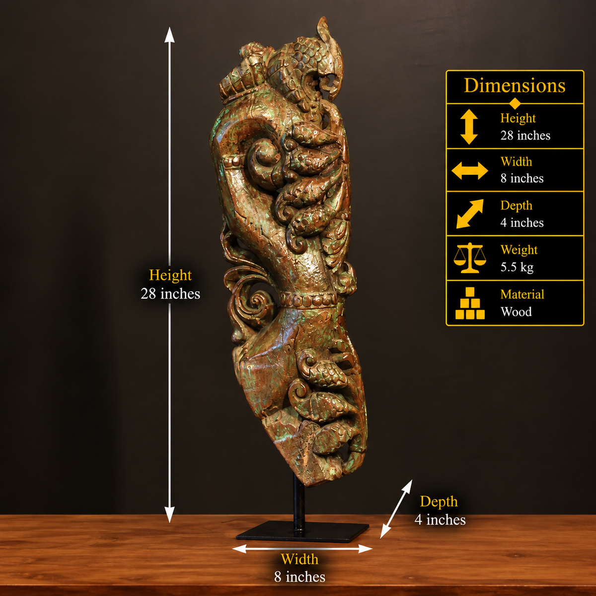 Wooden Vintage Carving