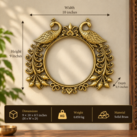 Brass Peacock Frame
