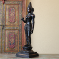 Handcrafted Uma Parvati Sculpture 27" | Chola Inspired South Indian Goddess Statue