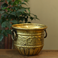 Brass Vintage Finish Planter 7"