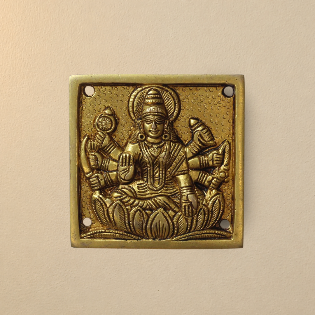Brass Ashta Lakshmi Wall Hanging (Set of 8 Lakshmi) For Pooja Room