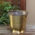 Brass Vintage Carved Planter