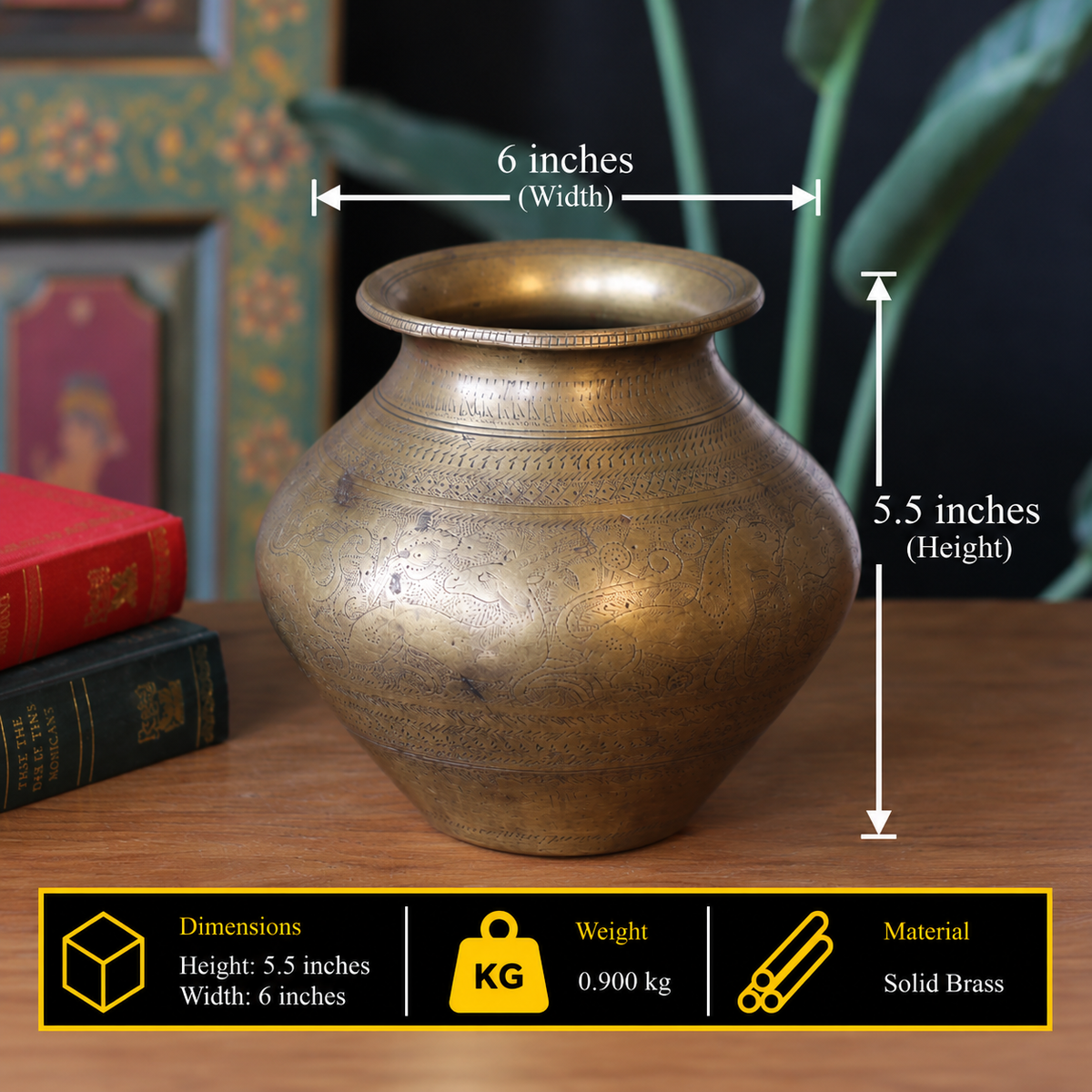 Brass Vintage Pot