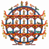 Wall Hanging Wrought Iron Painted Toran T- light Holder