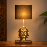 Brass Shiva Head Lamp