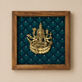Wooden Framed Brass Ashtalakshmi And Lotus -Set of 9
