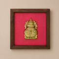 Set of Nine Brass Figurines Wooden Wall Frames