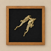 Framed Wall Art -Brass Nutcrackers, Panka & Ganesh Comb
