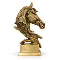 Brass Horse Statue| Equestrian Home Decor