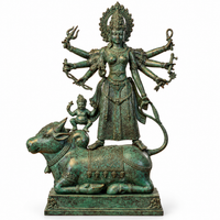 Balinese Bronze Durga Statue on Mahishasura