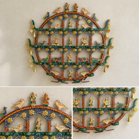 Wall Hanging Wrought Iron Painted Toran T- light Holder