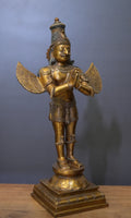 Brass Garuda Standing Vintage Finish 25"