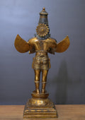 Brass Garuda Standing Vintage Finish 25"