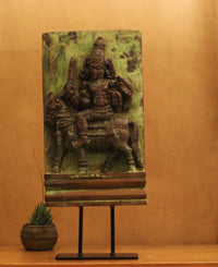 Vintage Wood /Stone Shiva Idol