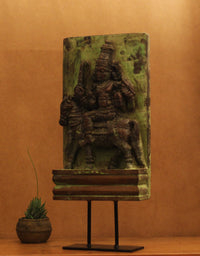Vintage Wood /Stone Shiva Idol