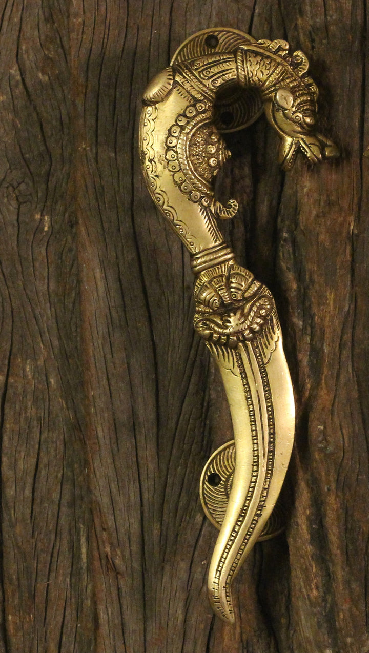 Brass Vyala Door Handle