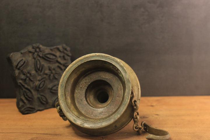 Brass Vintage Vilakku-Oil Lamp Hanging