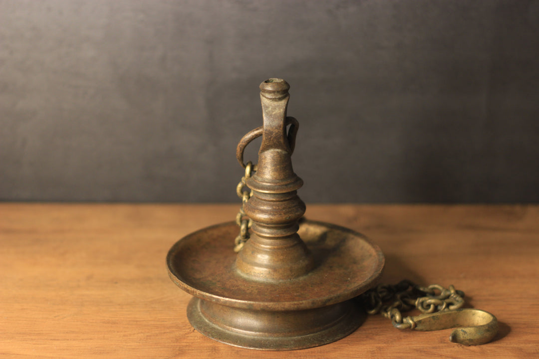 Brass Vintage Vilakku-Oil Lamp Hanging