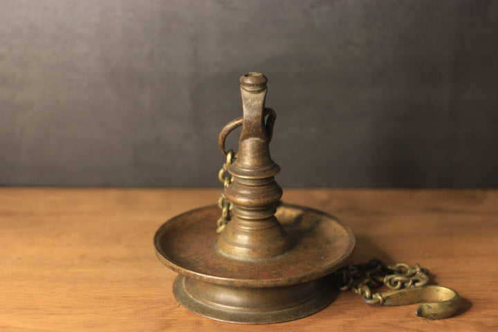 Brass Vintage Vilakku-Oil Lamp Hanging