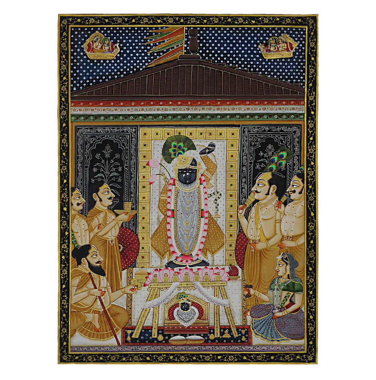 Shrinathji Haveli Darshan Hand Painted Pichwai Painting