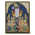 Shrinathji Jal Kalash Seva Hand Painted Pichwai Painting