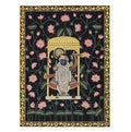 Shrinathji Lotus Pavilion Hand Painted Pichwai Painting | Gold Foil Nathdwara Art