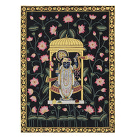 Shrinathji Lotus Pavilion Hand Painted Pichwai Painting | Gold Foil Nathdwara Art