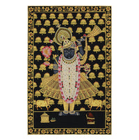 Shrinathji Kamal Van Hand Painted Pichwai Painting | Gold Foil Nathdwara Art