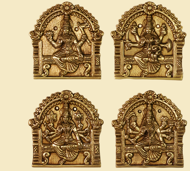 Brass Ashta Lakshmi Wall Hanging (Set of 8 Lakshmi)