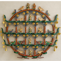 Wall Hanging Wrought Iron Painted Toran T- light Holder
