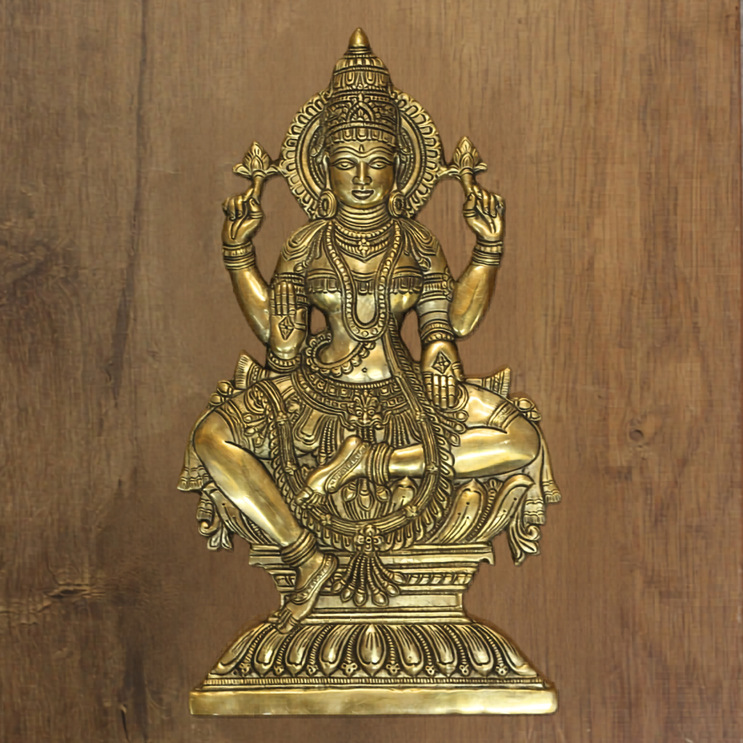 Brass Laxmi Wall Hanging For Pooja Room /Door