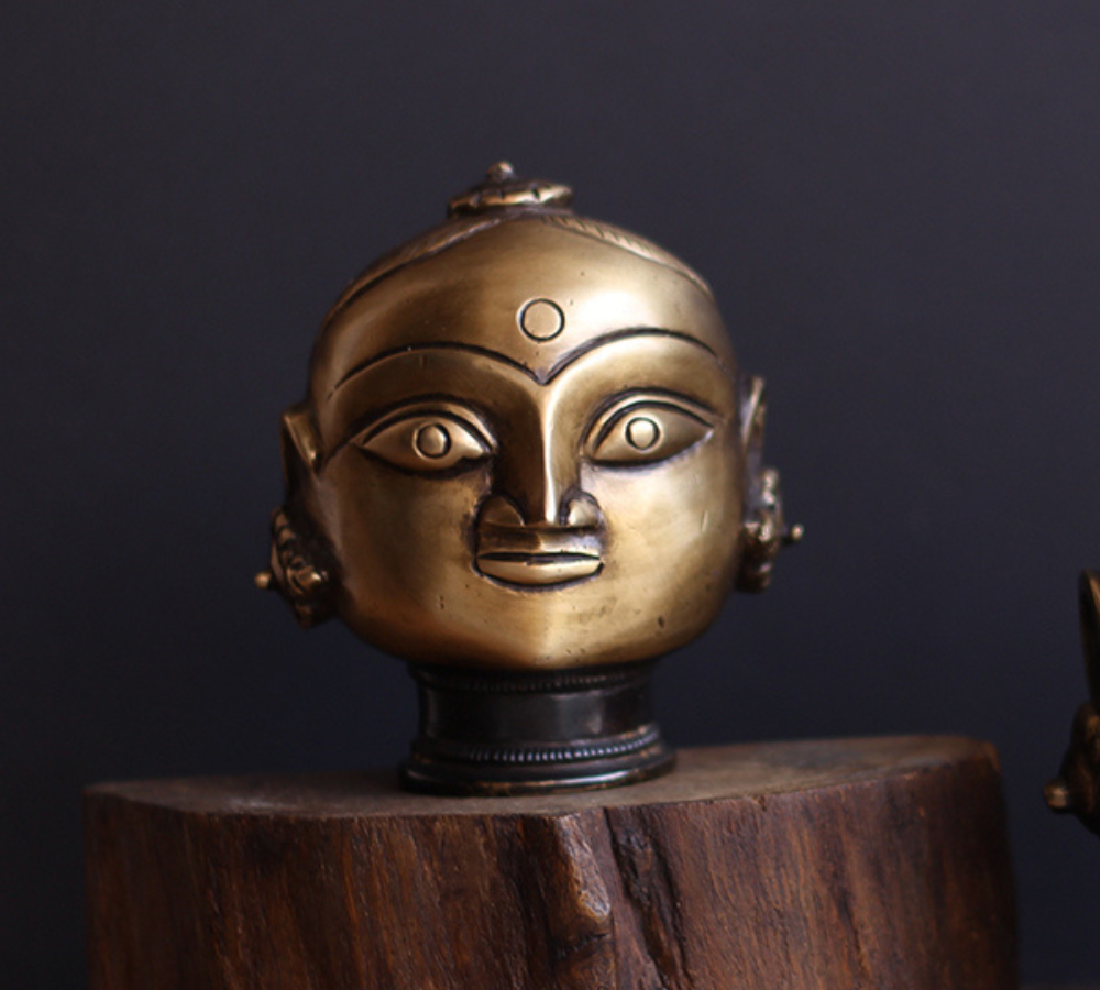 Brass Gauri Head Pair