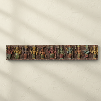 Wooden Handcarved Wall Panel Dasavathar