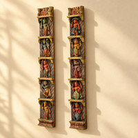 Wooden Wall Panel Dasavthar 36"-Set of 2