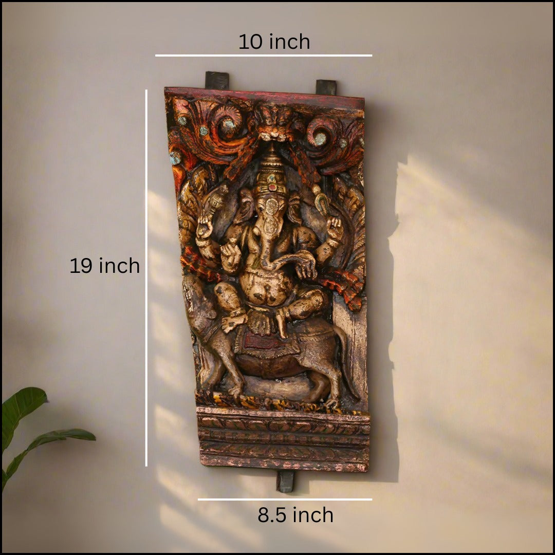 Vintage Wood Ganesh Ji