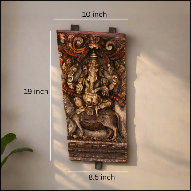 Vintage Wood Ganesh Ji