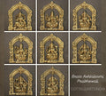Brass Ashtlaxmi In Prabhawali