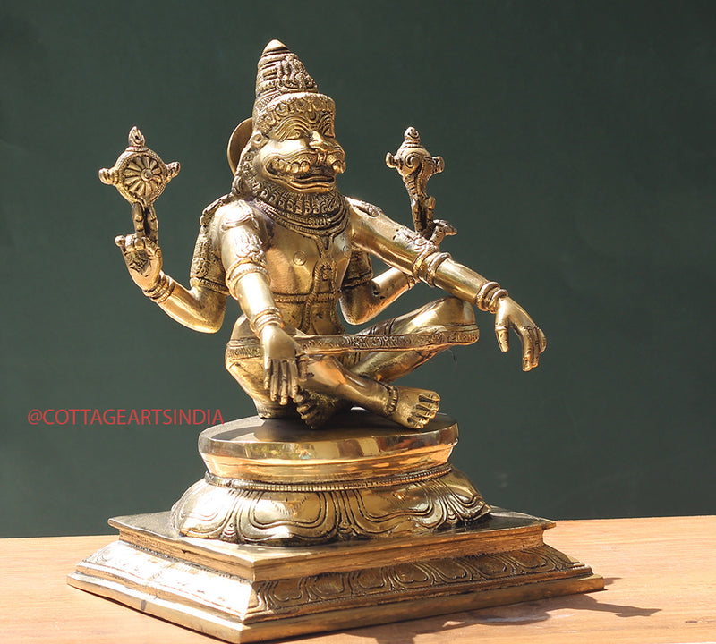 Brass Narasimha/ Lion Head God