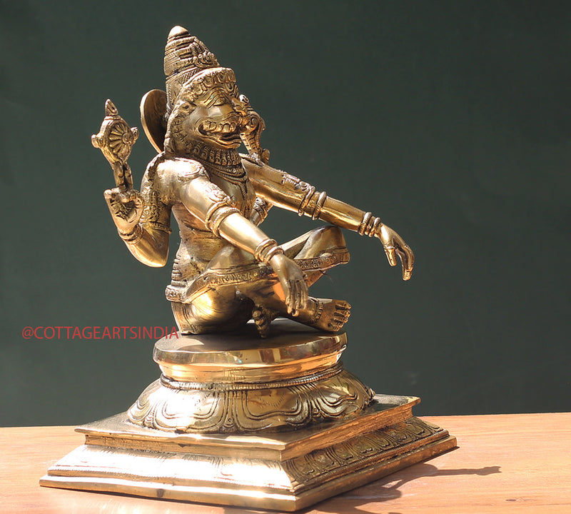 Brass Narasimha/ Lion Head God