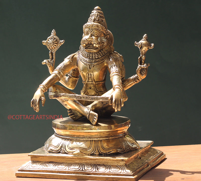 Brass Narasimha/ Lion Head God