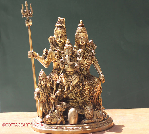 Brass Shiva family Parivar