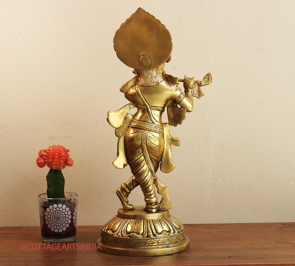 Brass Krishna 18 "