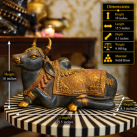 Brass Nandi Rustic Black