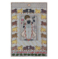 Hand-Painted Shrinathji Silver & Gold Foil Pichwai Painting | Nathdwara Art