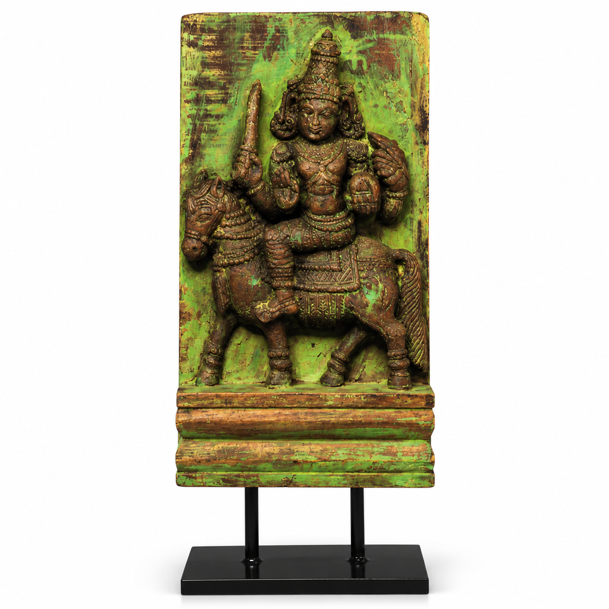 Vintage Wood /Stone Shiva Idol
