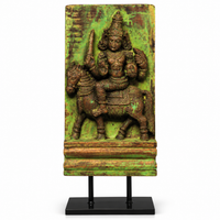 Vintage Wood /Stone Shiva Idol